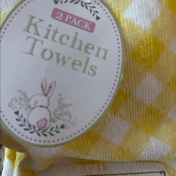 Kitchen Easter Yellow Towel set of 2 New 💐 - Picture 5 of 6